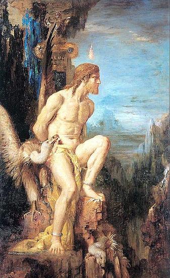 Gustave Moreau Prometheus Norge oil painting art